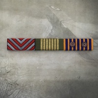 AMBULANCE SERVICE MEDAL + NATIONAL EMERGENCY MEDAL + NATIONAL MEDAL + 2 ROSETTES  RIBBON BAR