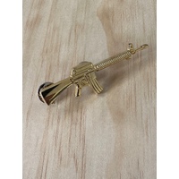 M16 Machine Gun Badge | Gold | WAR | ARMY | MILITARY
