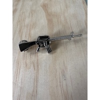 M16 Gun Badge (Silver)