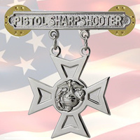 U.S. MARINE CORPS PISTOL SHARPSHOOTER QUALIFICATION BADGE | COMBAT | USMC