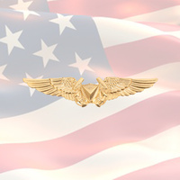 USMC UNMANNED AIRCRAFT SYSTEM OFFICER BADGE - 24K GOLD | DRONE | MARINE | UAV