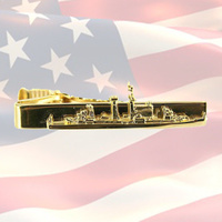 US NAVY OFFICER TIE CLASP - DESTROYER | FLEET | USA | MILITARY | DRESS | UNIFORM