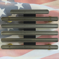 U.S. SERVICE MEDAL RIBBON BAR MOUNTING RACK | 17 SPACE | US ARMY | MILITARY