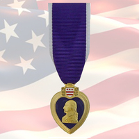 US P/Heart Medal | Miniature | Authentic | Graco | Hallmarked