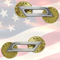 U.S. NAVY - SEAMAN APPRENTICE  COLLAR BADGES | PAIR |  GENUINE | E2 | OR-2