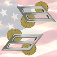 U.S. NAVY - SEAMAN COLLAR BADGES | PAIR |  GENUINE | E3 | OR-3