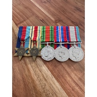 39-45 Star, Africa Star, Defence & War Medals, ASM 39-45 | Court Mounted | Replica | Military | ADF | Full Size 