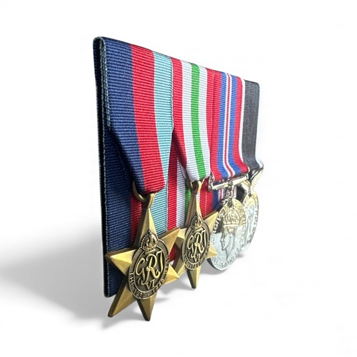 WWII Italy Star Medal Group [NZ]  - Court Mounted Replicas