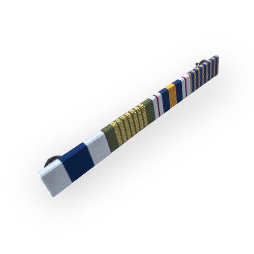 Police Medal, National Emergency Medal, National Police Service and National Medal Ribbon Bar