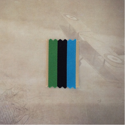 AOSM MEDAL RIBBON (MIDDLE EAST) RIBBON 1 X METRE | FULL SIZE |  | TOYE KENNING SPENCER | TKS