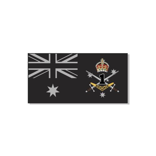 ARMY 1st BRIGADE AUSTRALIAN FLAG DECAL | STICKER | 100mm x 50mm | DEFENCE | AUSTRALIA