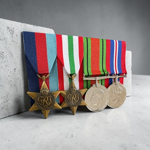 WWII Italy Star  Medal Group - Mounted | Full Size [Replica Medals]