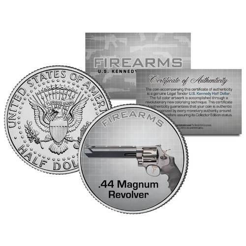 .44 MAGNUM REVOLVER  HALF DOLLAR COLECTOR COIN | UNITED STATES | MERRICK MINT