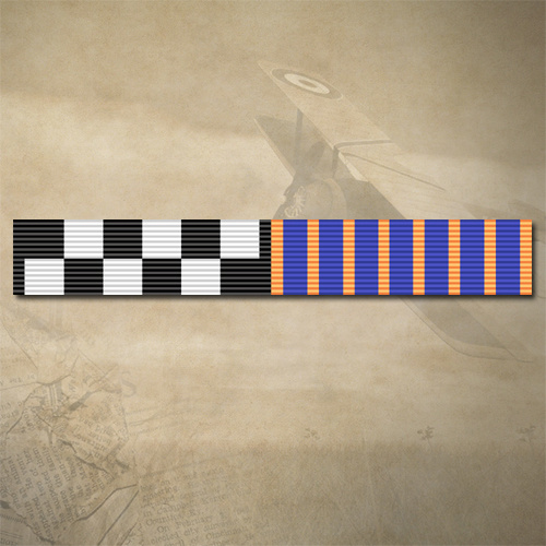 OVERSEAS POLICE SERVICE + NATIONAL MEDAL RIBBON BAR STICKER / DECAL | WATER & UV PROOF [Size: 15mm x 90mm]