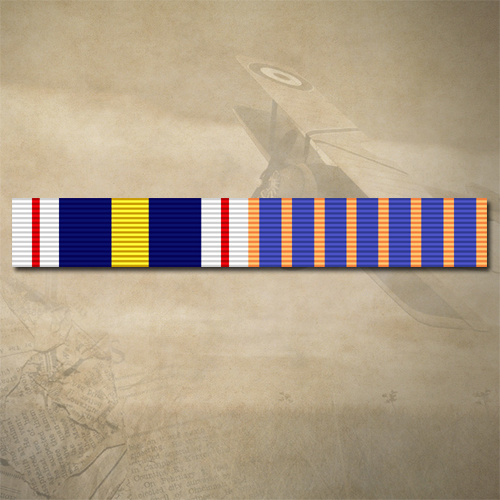NATIONAL POLICE SERVICE MEDAL + NATIONAL MEDAL RIBBON BAR STICKER / DECAL | WATER & UV PROOF [Size: 15mm x 90mm]