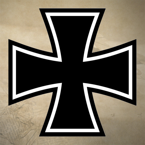 GERMAN IRON CROSS STICKER / DECAL | MALTESE | ARMY | MILITARY | MULTIPLE SIZES | NO BORDER [Size: 50mm x 50mm]