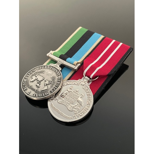 AOSM Greater Middle East + Australian Defence Medal | Replica | Court Mounted | Service | Full Size | ADF