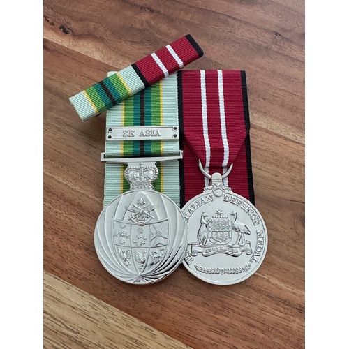ASM 1975 + ADM Medal Set + SE Asia Bar | Court Mounted | Full Size + Ribbon Bar | Military | ADF | Defence | Service