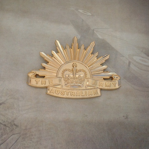 Rising Sun Cap Badge - 7th Design (Current)