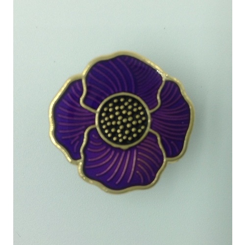 Poppy Lapel Pin / Badge | K9 | REMEMBRANCE