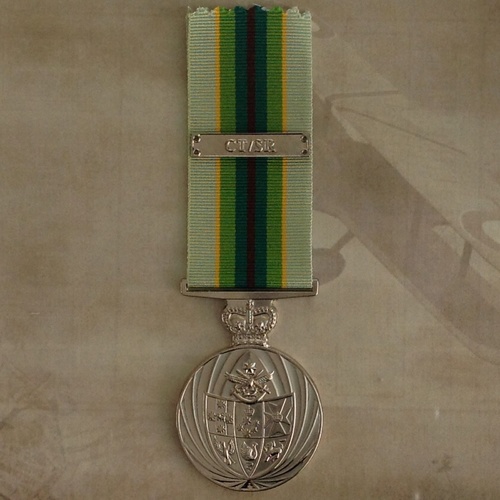 AUSTRALIAN SERVICE MEDAL 1975 ONWARD + CTSR CLASP | ASM75  | COMBAT | CONFLICT