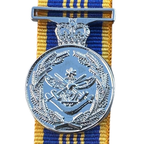 Defence Long Service Medal [Miniature] Replica + 15cm of Ribbon