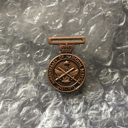 5 x MINI ANNIVERSARY OF NATIONAL SERVICE MEDALS | DEALER | BULK | WHOLESALE 