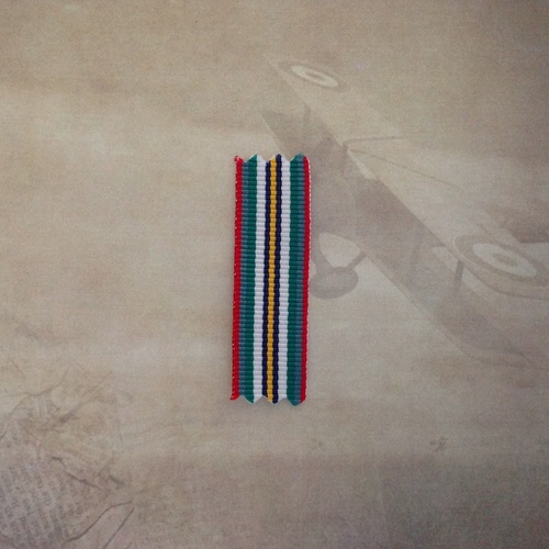 ANNIVERSARY OF  AUSTRALIAN NATIONAL SERVICE 51-72 MEDAL RIBBON - 1 x METER MINI