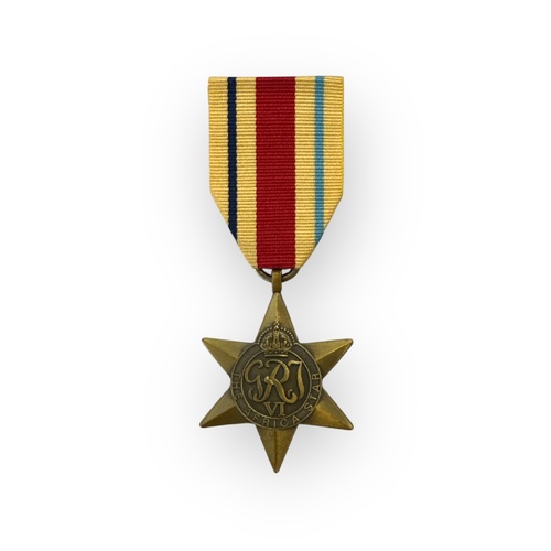 AFRICA STAR MEDAL | ANTIQUE TONE | SWING MOUNTED | WWII | WORLD WAR TWO | MILITARY | AUSTRALIA