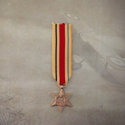 AFRICA STAR MEDAL - GOLD TONE | WWII | MINIATURE | ARMY | AUSTRALIA | WAR