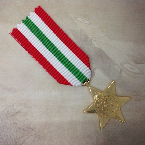 ITALY STAR MEDAL | GOLD TONE | WWII | WORLD WAR TWO | MILITARY | AUSTRALIA