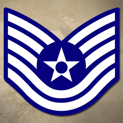 USAF TECHNICAL SERGEANT DECAL STICKER | 3" x 2.8" | E6 | TSGT | AIR FORCE