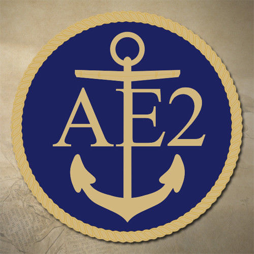 ROYAL AUSTRALIAN NAVY AE 2 EMBLEM DECAL | STICKER | 75MM DIAMETER | MARINE