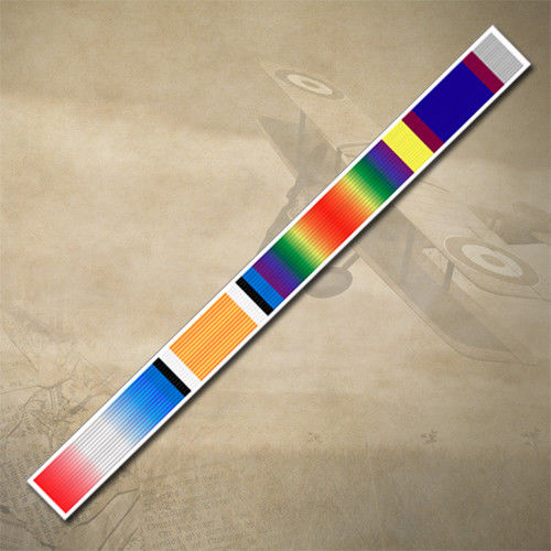 WW1 TRIO + GALLIPOLI STAR BAR DECAL STICKER | 190mm x 15mm | 7yr WATER + UV PRF