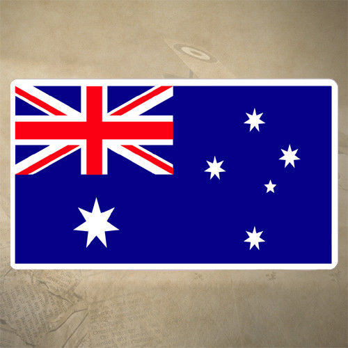 AUSTRALIAN FLAG DECAL | STICKER | 120mm x 70mm | 7yr WATERPROOF + UV PROOF