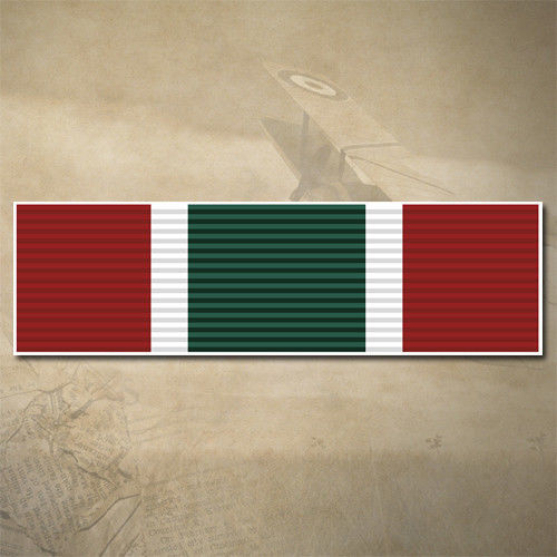 CANADA GENERAL CAMPAIGN STAR - S/W ASIA MEDAL RIBBON BAR DECAL | 90MM x 30MM