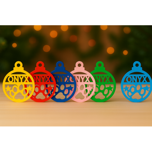 PERSONALISED CAT CHRISTMAS BAUBLE ORNAMENT | DECORATION | XMAS | CUSTOM | ACRYLIC | SEASON | #39-1A