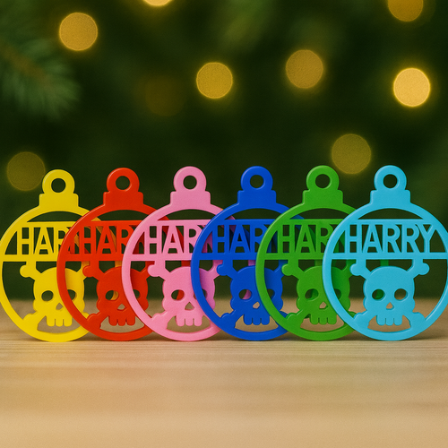 PERSONALISED ROBOT CHRISTMAS BAUBLE ORNAMENT | DECORATION | XMAS | CUSTOM | Acrylic | SEASON | #61-4