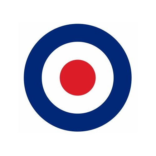 ROYAL AIR FORCE ROUNDEL | 100MM DIAMETER | BRITAIN | RAF | AIRCRAFT