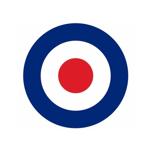 ROYAL AIR FORCE ROUNDEL | 100MM DIAMETER | BRITAIN | RAF | AIRCRAFT