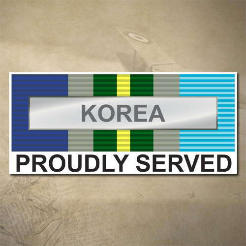AUSTRALIAN ASM 1945 - 1975 (KOREA) MEDAL DECAL - PROUDLY SERVED | 150MM X 65MM | AUSSIE | PRIDE | MILITARY