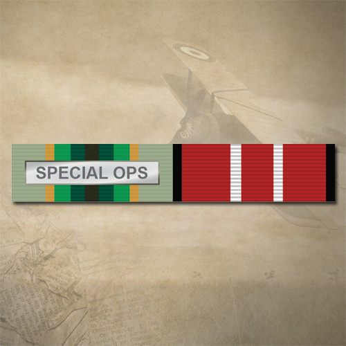 AUSTRALIAN SERVICE MEDAL (SPECIAL OPS) AND ADM RIBBON BAR STICKER / DECAL | WATER & UV PROOF [Size: 15mm x 90mm]