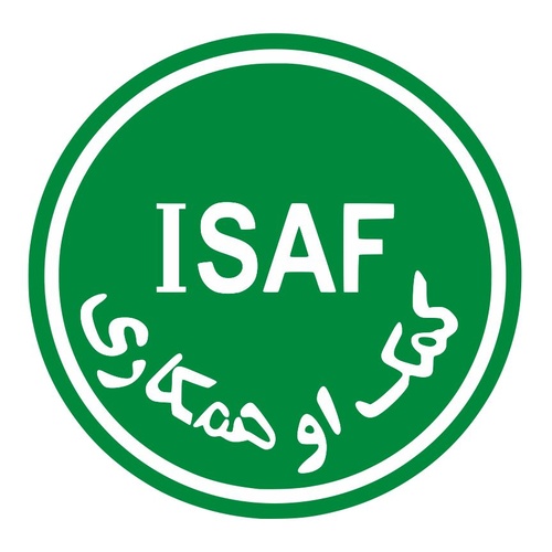 ISAF DECAL / STICKER | 100MM DIAMETER | International Security Assistance Force
