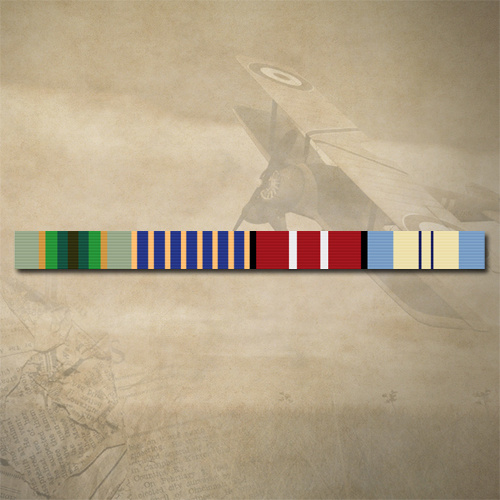 ASM 75+, NATIONAL MEDAL, ADM & UNEF II MEDAL RIBBON BAR STICKER / DECAL | WATER & UV PROOF [Size: 15mm x 180mm]