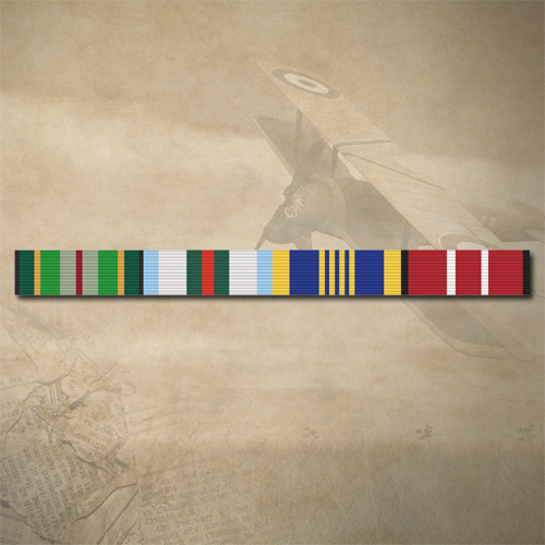 ASM 75+, INTERFET MEDAL, DLSM + ADM MEDAL  RIBBON BAR STICKER / DECAL | WATER & UV PROOF [size: 15mm x 180mm]