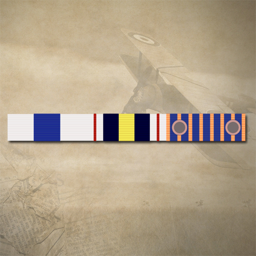 APM + NPSM + NATIONAL MEDAL (2 ROSETTES) RIBBON BAR STICKER / DECAL | WATER & UV PROOF [Size: 15mm x 135mm]