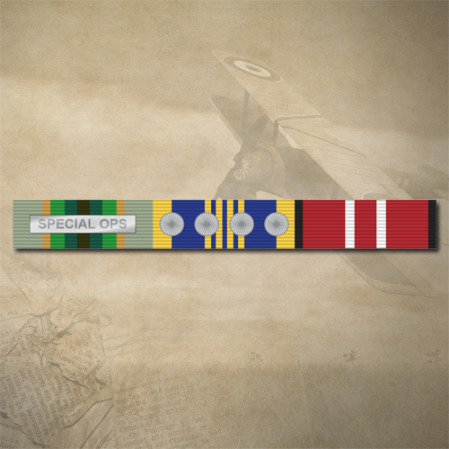 ASM 1975+ (SPEC OPS), DLSM (4 ROESTTES)+ ADM MEDAL RIBBON BAR STICKER / DECAL | WATER & UV PROOF [Size: 15mm x 135mm]
