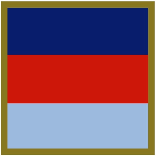 AUSTRALIAN DEFENCE FORCE HQ UNIT COLOUR PATCH - DECAL / STICKER [Size: 50mm On longest side]