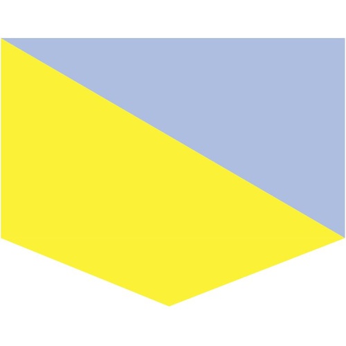 B SQUADRON, 3RD / 4TH CAVALRY REGIMENT UNIT COLOUR PATCH - DECAL / STICKER [Size: 75mm on longest side]
