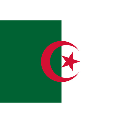 ALGERIA COUNTRY FLAG | STICKER | DECAL | MULTIPLE STYLES TO CHOOSE FROM [Size: Circle - 75mm Diameter]